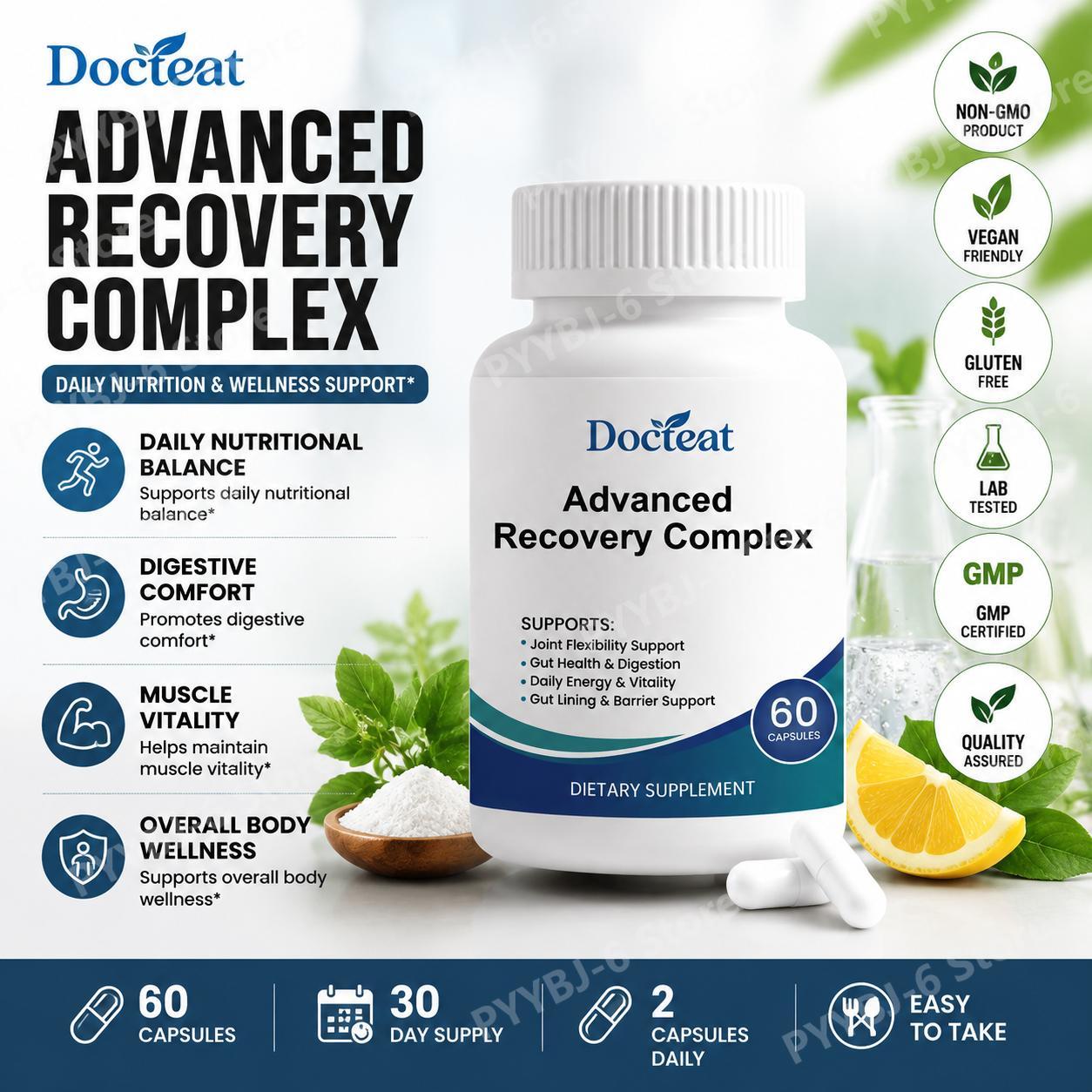 Health Wellness And - Complexe de Récupération Avancé 60 Capsules