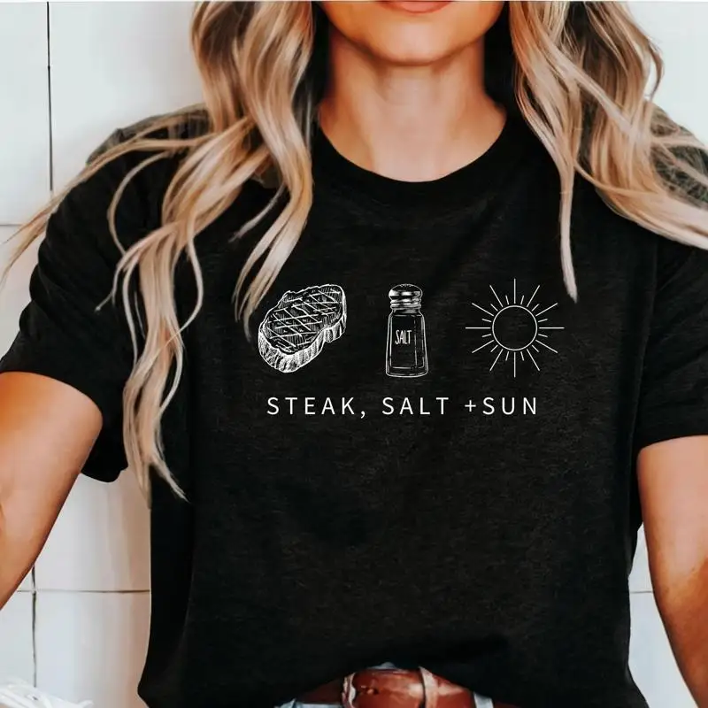 Health Wellness Food - T-shirt Steak S Carnivore Diet Salt