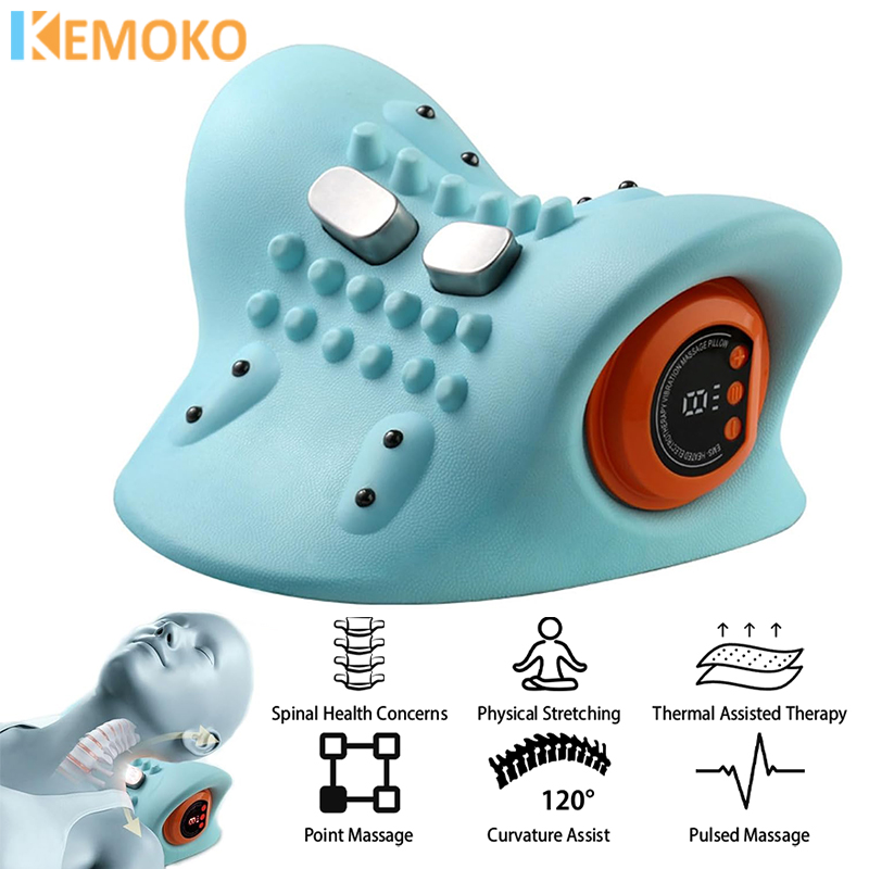 Neck Traction Pillow - Masseur Cervical électrique, civière de cou,