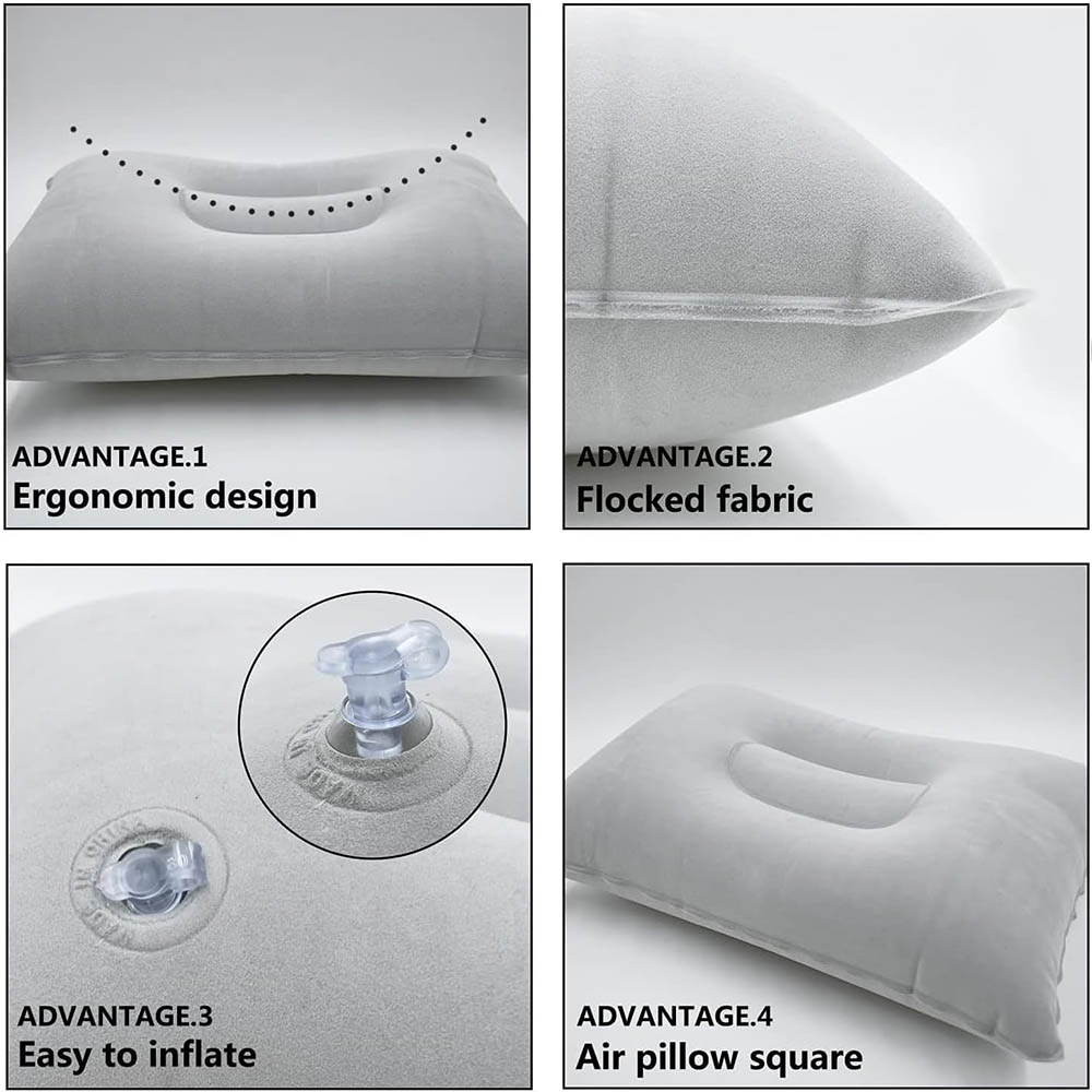 Oreiller de voyage gonflable,  - Neck Traction Pillow avis et prix