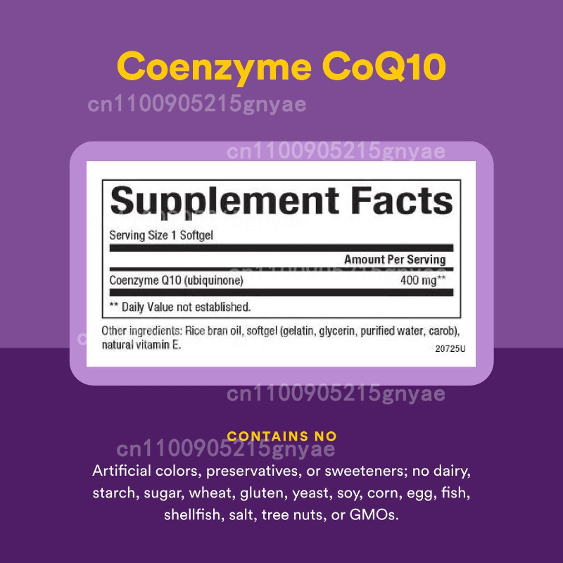 Les capsules de coenzyme Q10,  - Health Wellness Food avis et prix