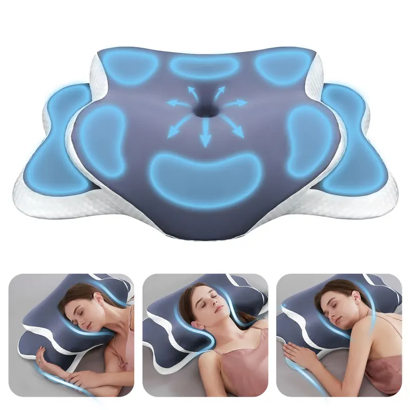 Oreiller en mousse à mémoire d - Neck Traction Pillow avis et prix