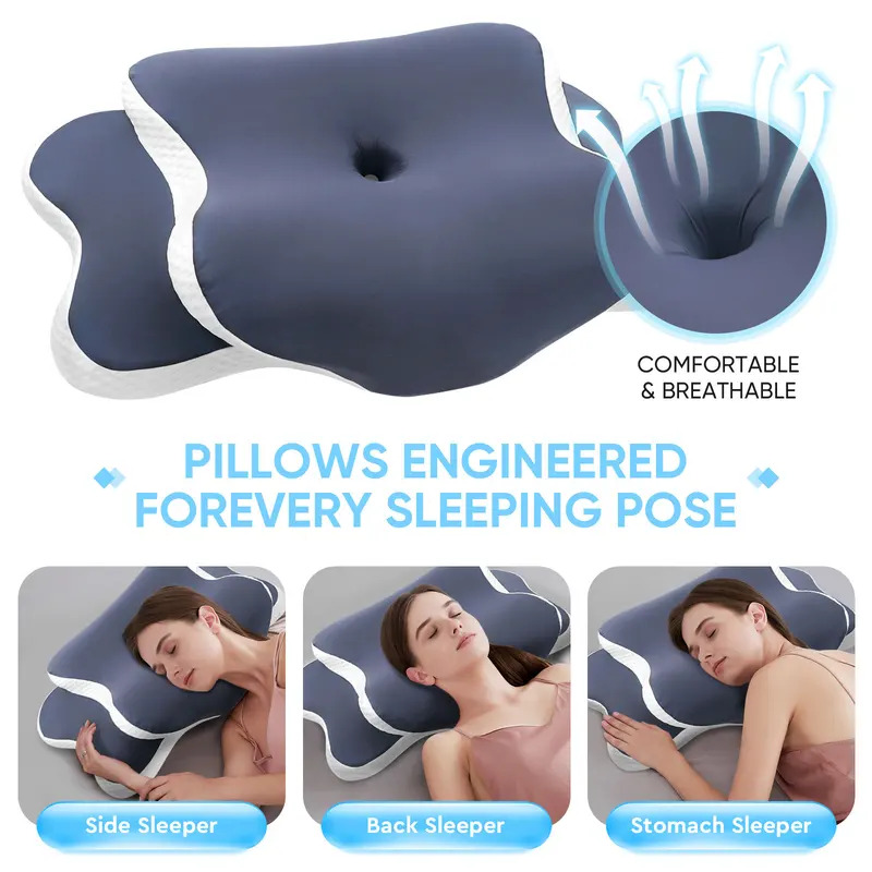 Oreiller en mousse à mémoire d - Neck Traction Pillow avis et prix